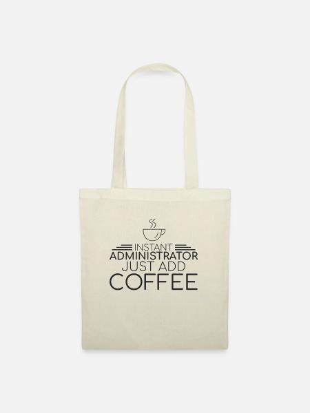 "Admin Coffee | Admin" - Stoffbeutel - Natur