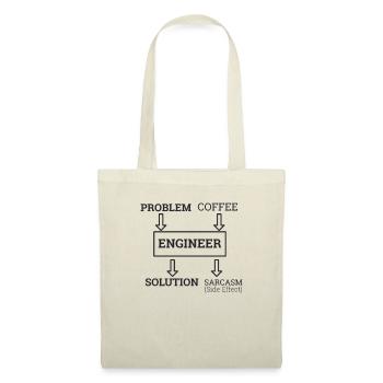 "Engineer Sarcasm | Ingenieur" - Stoffbeutel - Natur - Vorne