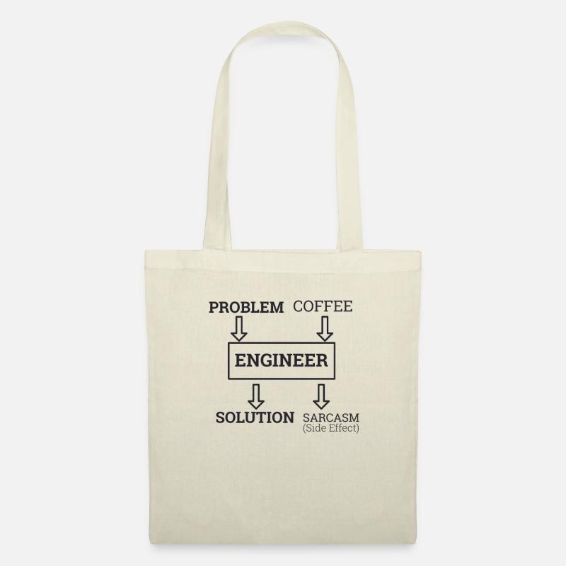 "Engineer Sarcasm | Ingenieur" - Stoffbeutel - Natur