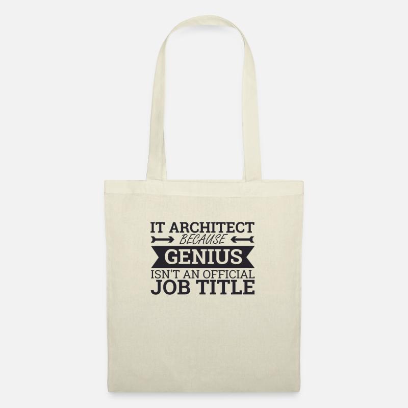 « Architecte informatique Genius | Architecture informatique » - Sac en tissu - nature