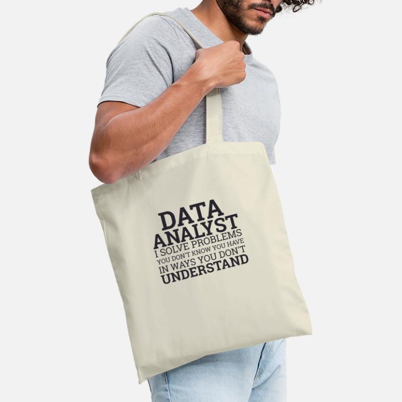 "Data Analyst Solve Problems | Data Scientist" Stoffbeutel