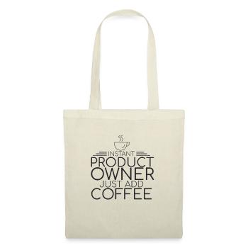 "Product Owner Coffee | "Scrum Master"" - Stoffbeutel - Natur - Vorne
