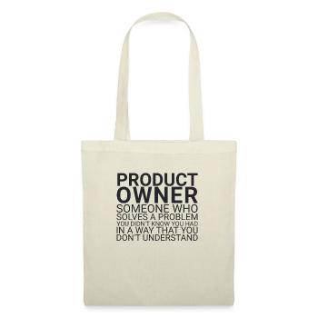 "Product Owner Problem | "Scrum Master"" - Stoffbeutel - Natur - Vorne
