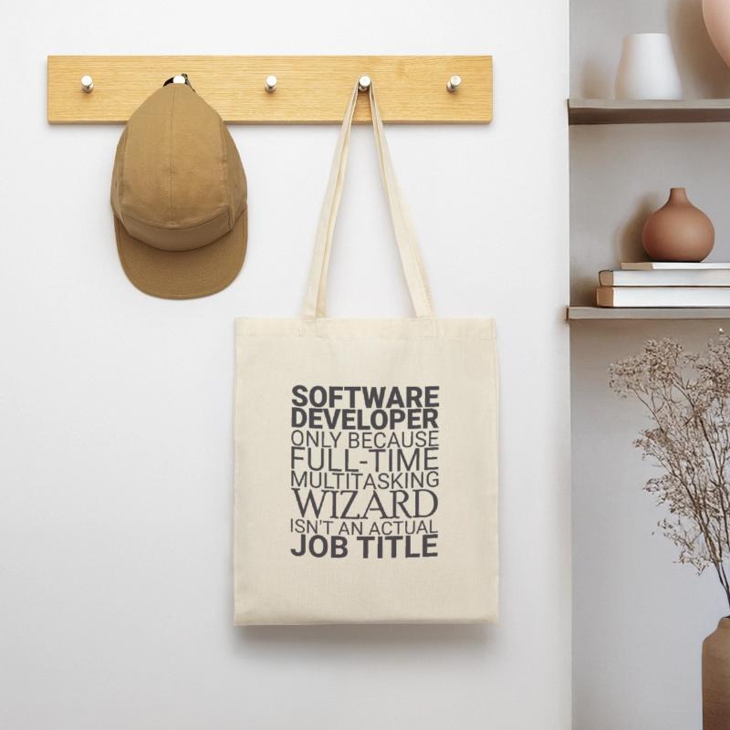 "Software Developer Wizard | Programmer" Tote Bag