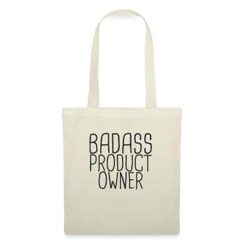 « Product Owner Badass | » Scrum Master" » - Sac en tissu - nature - Devant