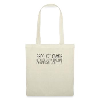 « Product Owner Superhero | » Scrum Master" » - Sac en tissu - nature - Devant