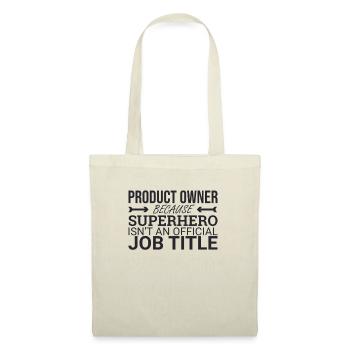« Product Owner Superhero | » Scrum Master" » - Sac en tissu - nature - Devant