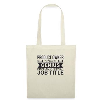« Product Owner Genius | » Scrum Master" » - Sac en tissu - nature - Devant
