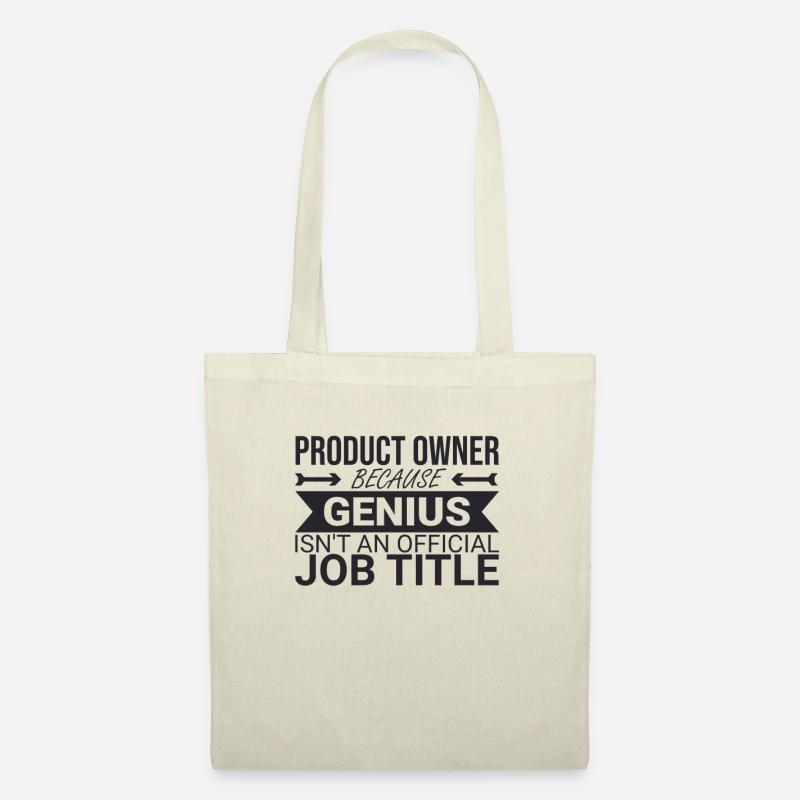 "Product Owner Genius | "Scrum Master"" - Stoffbeutel - Natur