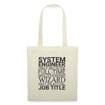 "System Engineer Wizard | System Technology" - Tote Bag - nature - Front