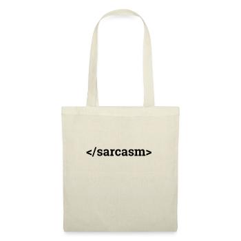 "Sarcasm | Informatik" - Stoffbeutel - Natur - Vorne