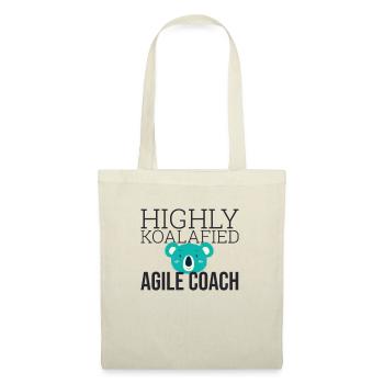 "Agile Coach Koalafied | Agile" - Stoffbeutel - Natur - Vorne