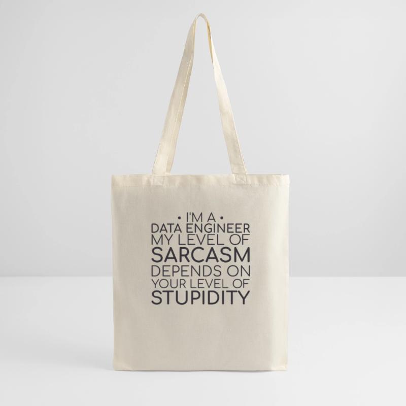 "Data Engineer Sarcasm | Data Science" Tote Bag