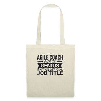 "Agile Coach Genius | Agile" - Stoffbeutel - Natur - Vorne