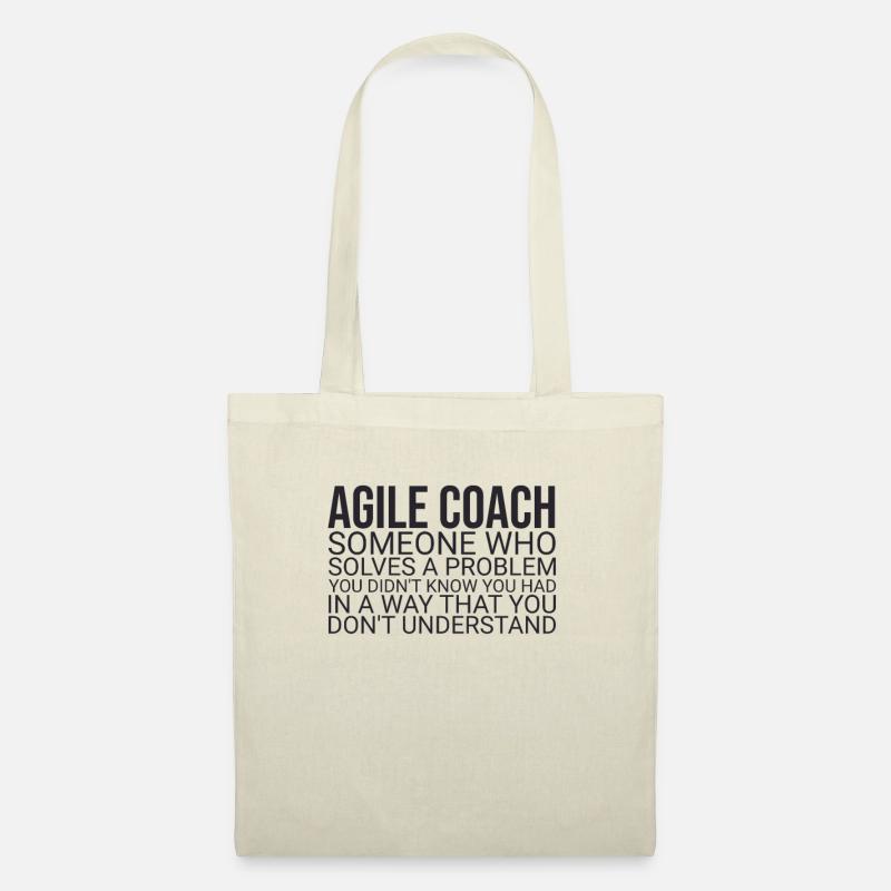 "Agile Coach Solve Problem | Agile" - Stoffbeutel - Natur