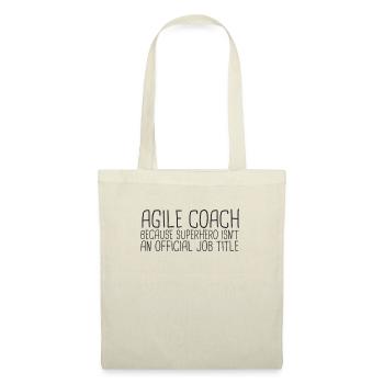 "Agile Coach Superhero | Agile" - Stoffbeutel - Natur - Vorne