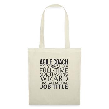 "Agile Coach Wizard | Agile" - Stoffbeutel - Natur - Vorne