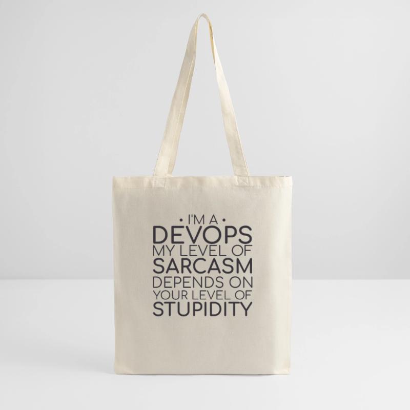 "DevOps Sarcasm | Software Development" Tote Bag