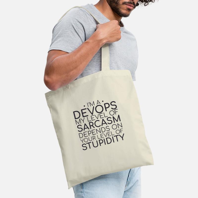 "DevOps Sarcasm | Software Development" Tote Bag