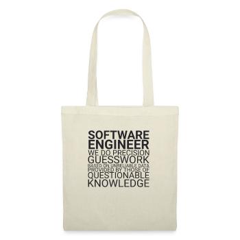 "Software Engineer Guesswork | Programming" - Tote Bag - nature - Front