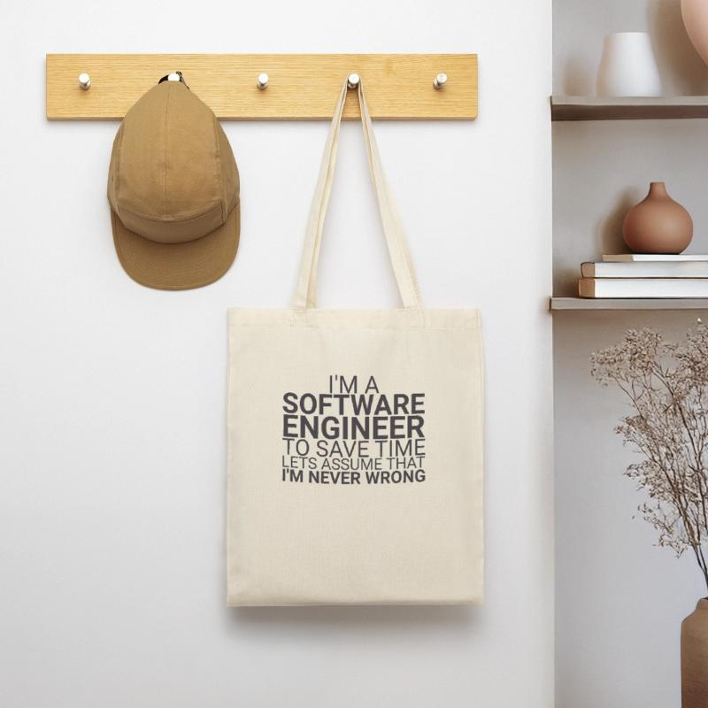 "Software Engineer Time | Programming" Tote Bag