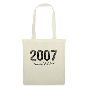 Geburtstag 2007 Limited Edition Geschenk Used Cool - Stoffbeutel - Natur - Vorne