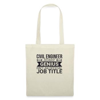 "Civil Engineer Genius | Civil Engineering" - Tote Bag - nature - Front