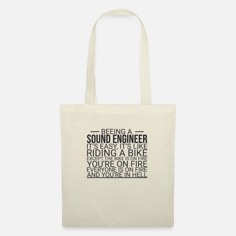 "Sound Engineer Hell | Sound engineering" - Tote Bag - nature