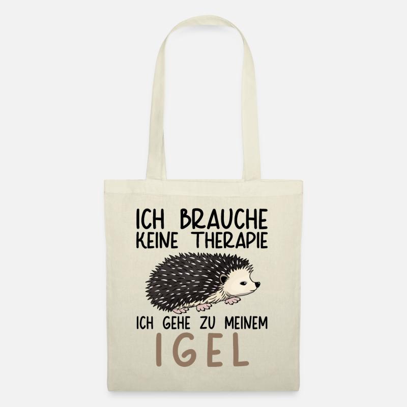 Lustiges Afrikanischer Weißbauchigel Igel Kostüm - Stoffbeutel - Natur