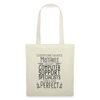 "Computer Support Specialist Perfect | IT Support" - Tote Bag - nature - Front