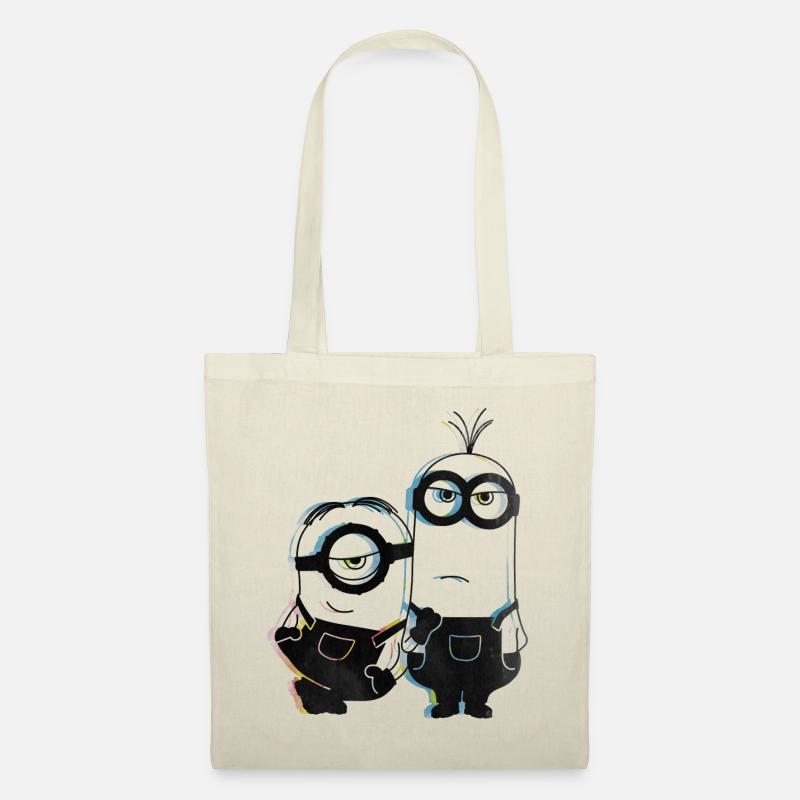 Minions Stuart Und Kevin Glitch - Stoffbeutel - Natur