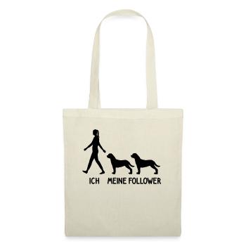 Ich Meine Follower Rottweiler Hunde Züchter Hund - Stoffbeutel - Natur - Vorne