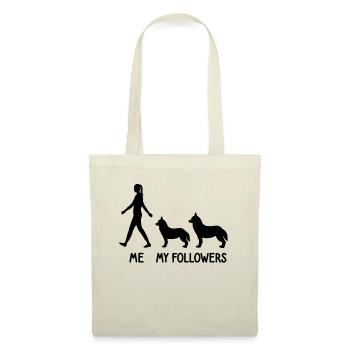 I My Followers Husky Dog Breeder Dog - Tote Bag - nature - Front