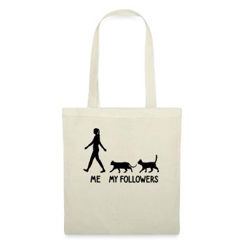 Ich Meine Follower Katzen Züchter Katze Kitten - Stoffbeutel - Natur - Vorne