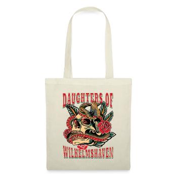 Frau Geschenk daughters of Wilhelmshaven - Stoffbeutel - Natur - Vorne