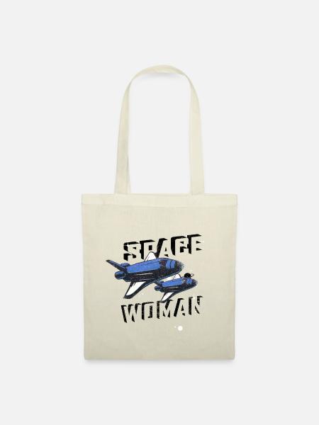 SPACE WOMAN - Stoffbeutel - Natur