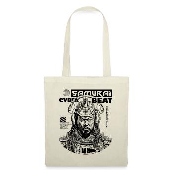 Samurai Techno T-Shirt für Anime-Fans - Stoffbeutel - Natur - Vorne