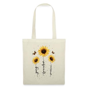 Fleurs d’été Fleur Inspiration Dicton de motivation - Sac en tissu - nature - Devant