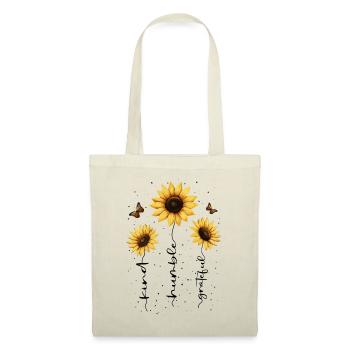 Fleurs d’été Fleur Inspiration Dicton de motivation - Sac en tissu - nature - Devant