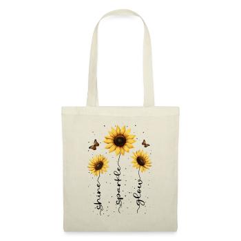 Fleurs d’été Fleur Inspiration Dicton de motivation - Sac en tissu - nature - Devant