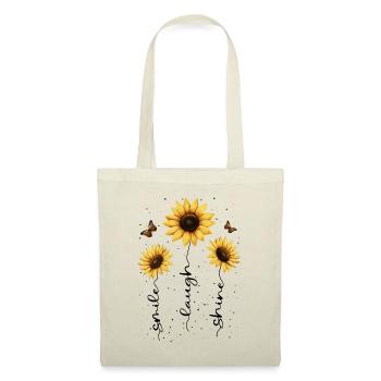 Fleurs d’été Fleur Inspiration Dicton de motivation - Sac en tissu - nature - Devant