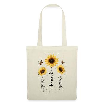 Fleurs d’été Fleur Inspiration Dicton de motivation - Sac en tissu - nature - Devant