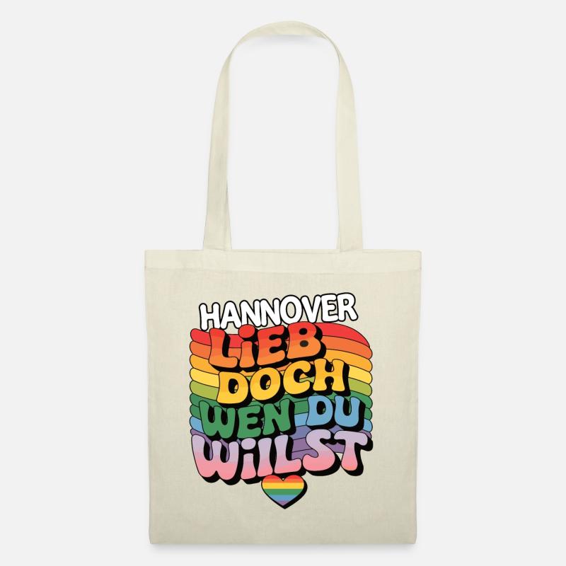 Hannover: Lieb Doch Wen Du Willst - LGBTQ - Stoffbeutel - Natur