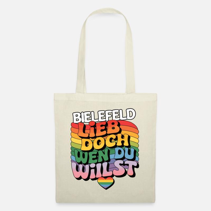Bielefeld: Lieb Doch Wen Du Willst - LGBTQ - Stoffbeutel - Natur