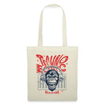 Urban Streetwear Shirt: Monkey in Techno Fever - Tote Bag - nature - Front