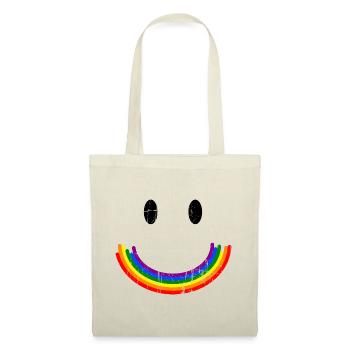 Rainbow Smilie - Tote Bag - nature - Front