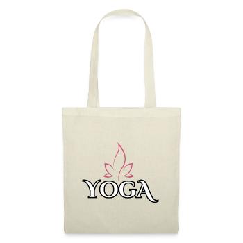 Yoga Zen Yin Yang Hommes Femmes - Sac en tissu - nature - Devant