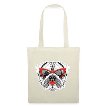 Pug Lady - Sac en tissu - nature - Devant