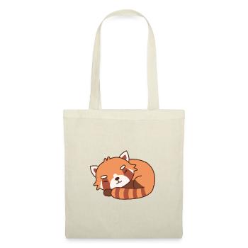 Cute Sleeping Red Panda Doodle - Tote Bag - nature - Front