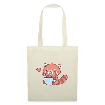 Cute Red Panda Eating Ramen - Tote Bag - nature - Front